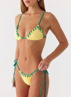 Alvana Bikini Top - Bright Lemon