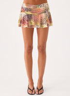 Cherry Bomb Mini Skort - Mystique Leopard