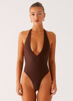 Delia One Piece Swimsuit - Chocolate