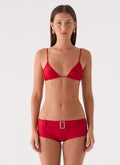 Edith Swim Shorts - Cherry