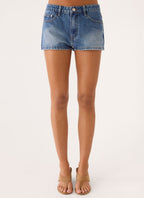 Eliah Denim Shorts - Blue