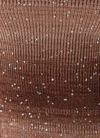 Helia Knit Mini Shorts - Chocolate Ombre