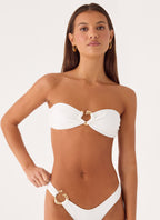 House Party Bikini Top - White