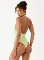 Mattia One Piece Swimsuit - Lime