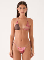Mommae Halter Bikini Top - Jungle Grove