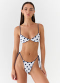 Penelle Bikini Bottoms - Porcelain Blue Polka Dot