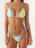 Ryland Bead Bikini Top - Pale Blue
