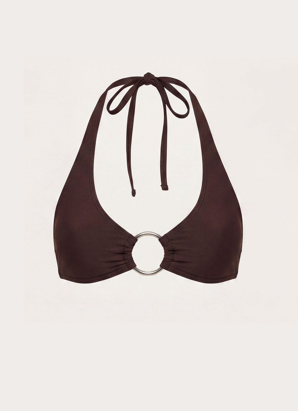 Soraya Halter Bikini Top - Chocolate