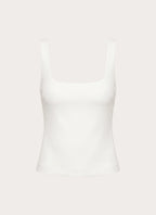 Yena Crepe Top - White